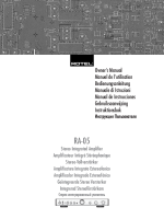 Rotel-RA-05 - Owners manual